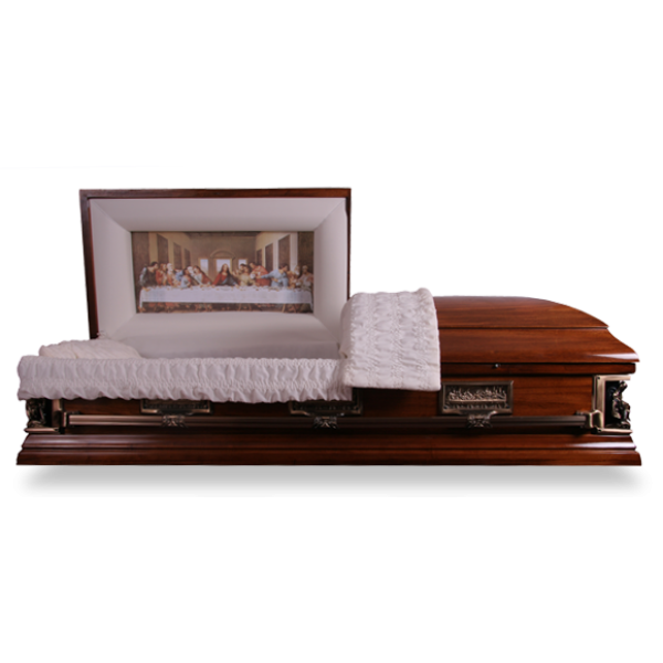 The Last Supper Casket. Save £700 with our Discount Caskets